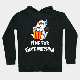 Binge Watching Cute Dragon Cinema Movie Fan Hoodie